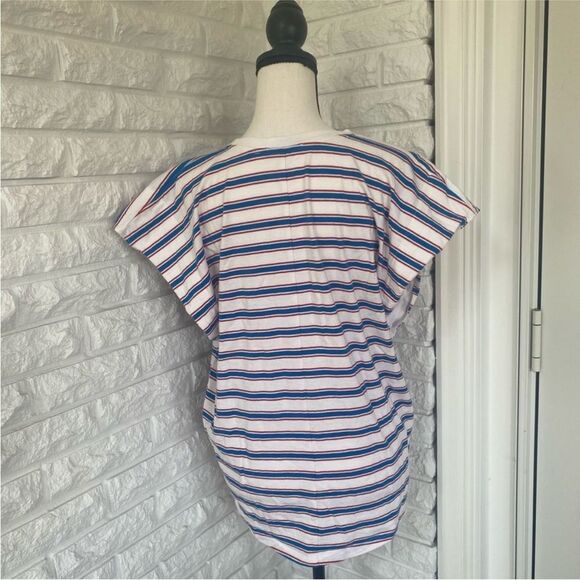 Zara Striped Short Sleeved Top - Picture 2 of 3
